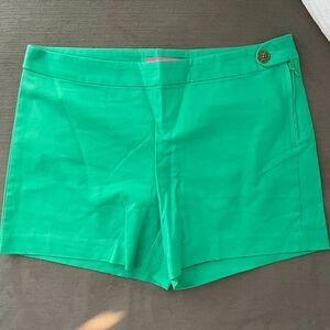 NWOT Lilly Pulitzer Green Alessi Stretch Short Side Zipper Size 0